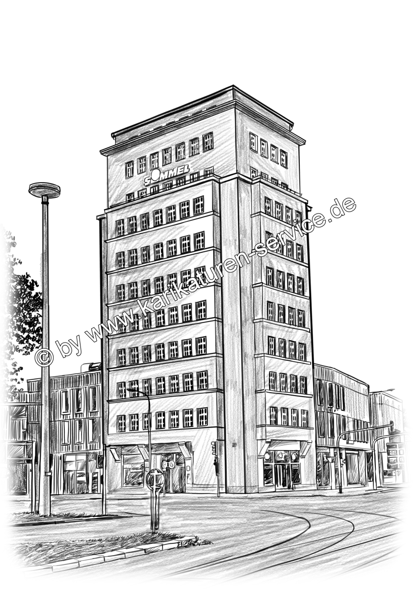 Simmel Hochhaus, Albertplatz